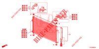 AIR CONDITIONER (CONDENSATEUR) for Honda CIVIC DIESEL 1.6 SE 5 Doors 6 speed manual 2013
