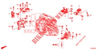 ENGINE MOUNTS (DIESEL) (1.6L) for Honda CIVIC DIESEL 1.6 SE 5 Doors 6 speed manual 2013