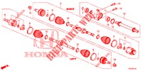 FRONT DRIVESHAFT/HALF SHA FT (DIESEL) (1.6L) for Honda CIVIC DIESEL 1.6 SE 5 Doors 6 speed manual 2013