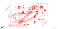 HEADLIGHT  for Honda CIVIC DIESEL 1.6 SE 5 Doors 6 speed manual 2013