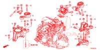 ENGINE MOUNTS (DIESEL) (2) (MT) for Honda CR-V DIESEL 1.6 EXCLUSIVE NAVI 4WD 5 Doors 6 speed manual 2017