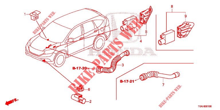 AIR CONDITIONER (CAPTEUR) for Honda CR-V DIESEL 1.6 EXCLUSIVE NAVI 4WD 5 Doors 6 speed manual 2017