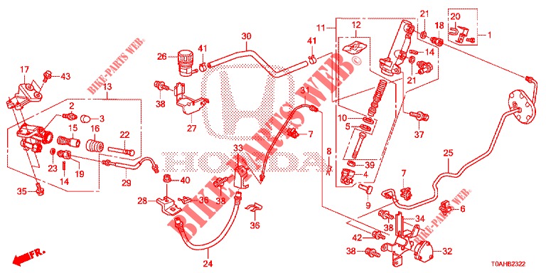 BRAKE MASTER CYLINDER (DIESEL) (LH) (1) for Honda CR-V DIESEL 1.6 EXCLUSIVE NAVI 4WD 5 Doors 6 speed manual 2017