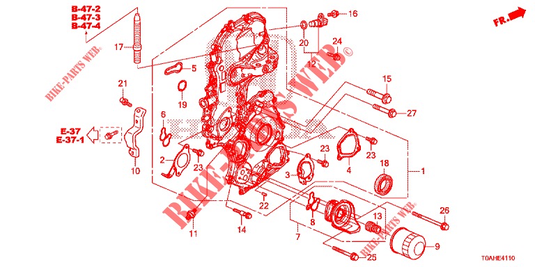 CHAIN CASE (DIESEL) for Honda CR-V DIESEL 1.6 EXCLUSIVE NAVI 4WD 5 Doors 6 speed manual 2017