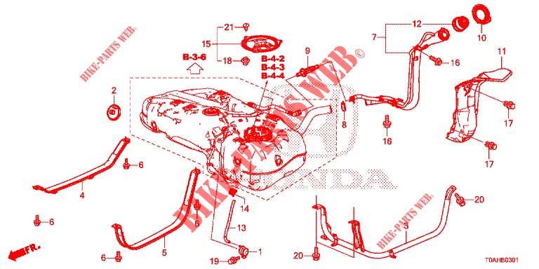 FUEL FILLER PIPE (DIESEL) for Honda CR-V DIESEL 1.6 EXCLUSIVE NAVI 4WD 5 Doors 6 speed manual 2017