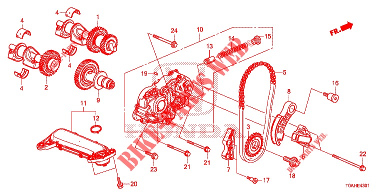 OIL PUMP (DIESEL) (2) for Honda CR-V DIESEL 1.6 EXCLUSIVE NAVI 4WD 5 Doors 6 speed manual 2017