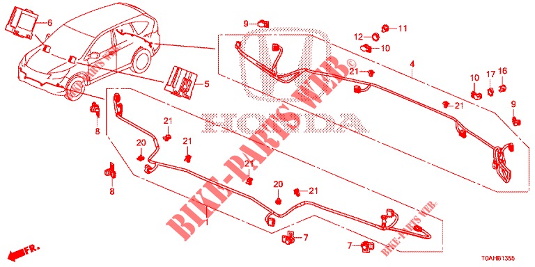 PARKING SENSOR  for Honda CR-V DIESEL 1.6 EXCLUSIVE NAVI 4WD 5 Doors 6 speed manual 2017