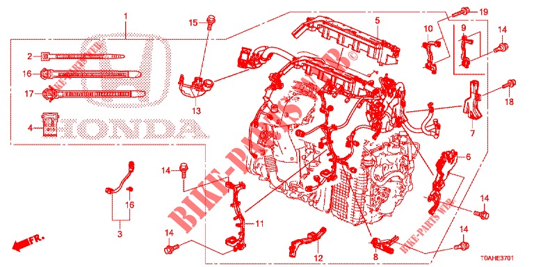 WIRE HARNESS (DIESEL) (2) for Honda CR-V DIESEL 1.6 EXCLUSIVE NAVI 4WD 5 Doors 6 speed manual 2017