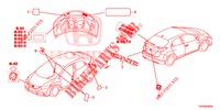 EMBLEMS/CAUTION LABELS  for Honda CIVIC 1.8 EX 5 Doors 5 speed automatic 2013
