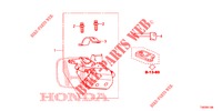 KEY CYLINDER COMPONENTS (INTELLIGENT) for Honda CIVIC 1.8 EX 5 Doors 5 speed automatic 2013