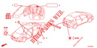 EMBLEMS/CAUTION LABELS  for Honda CIVIC 1.8 EX 5 Doors 5 speed automatic 2014