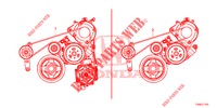 ALTERNATOR BELT (1.8L) for Honda CIVIC 1.8 EXGT 5 Doors 5 speed automatic 2014