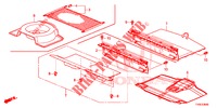 REAR FLOOR BOX  for Honda CIVIC 1.8 S 5 Doors 5 speed automatic 2014
