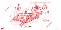 HEADLIGHT  for Honda CIVIC 1.8 ES 5 Doors 5 speed automatic 2015