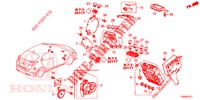CONTROL UNIT (CABINE) (1) (RH) for Honda CIVIC 1.8 EXGT 5 Doors 5 speed automatic 2015