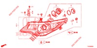 HEADLIGHT  for Honda CIVIC 1.8 S 5 Doors 5 speed automatic 2015