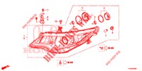 HEADLIGHT  for Honda CIVIC 1.8 EX 5 Doors 5 speed automatic 2016