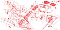 INSTRUMENT GARNISH (RH) for Honda CIVIC 1.8 EX 5 Doors 5 speed automatic 2016