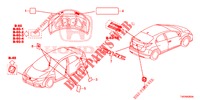 EMBLEMS/CAUTION LABELS  for Honda CIVIC 1.8 SE 5 Doors 5 speed automatic 2013