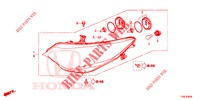HEADLIGHT  for Honda CIVIC 1.4 EXECUTIVE 5 Doors 6 speed manual 2014