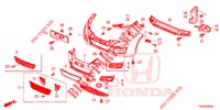 FRONT BUMPER  for Honda CIVIC 1.4 EXECUTIVE 5 Doors 6 speed manual 2015
