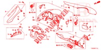 INSTRUMENT GARNISH (COTE DE CONDUCTEUR) (RH) for Honda CIVIC 1.4 EXECUTIVE 5 Doors 6 speed manual 2015