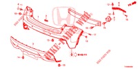 REAR BUMPER  for Honda CIVIC 1.4 EXECUTIVE 5 Doors 6 speed manual 2016