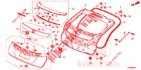 TAILGATE PANEL (2D)  for Honda CIVIC 1.4 EXECUTIVE 5 Doors 6 speed manual 2016