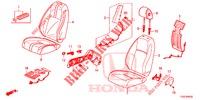 FRONT SEAT/SEATBELTS (D.) (RH) for Honda CIVIC 1.5 SPORT PLUS 5 Doors 6 speed manual 2017