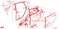 REAR DOOR PANELS (4D)  for Honda CIVIC 1.5 SPORT PLUS 5 Doors 6 speed manual 2017