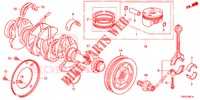 CRANKSHAFT/PISTON (1.8L) for Honda CIVIC 1.8 S 5 Doors 6 speed manual 2013