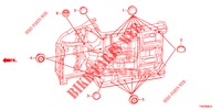 GROMMET (INFERIEUR) for Honda CIVIC 1.8 S 5 Doors 6 speed manual 2013