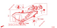 HEADLIGHT  for Honda CIVIC 1.8 S 5 Doors 6 speed manual 2013