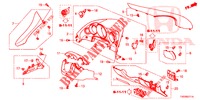 INSTRUMENT GARNISH (COTE DE CONDUCTEUR) (RH) for Honda CIVIC 1.8 S 5 Doors 6 speed manual 2013