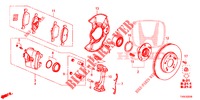 FRONT BRAKE  for Honda CIVIC 1.4 S 5 Doors 6 speed manual 2014
