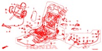 FRONT SEAT COMPONENTS (D.) (HAUTEUR MANUELLE) for Honda CIVIC 1.4 S 5 Doors 6 speed manual 2014