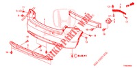 REAR BUMPER  for Honda CIVIC 1.4 S 5 Doors 6 speed manual 2014
