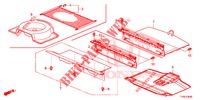 REAR FLOOR BOX  for Honda CIVIC 1.4 S 5 Doors 6 speed manual 2014