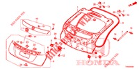 TAILGATE PANEL (2D)  for Honda CIVIC 1.4 S 5 Doors 6 speed manual 2014