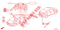 EMBLEMS/CAUTION LABELS  for Honda CIVIC 1.4 SE 5 Doors 6 speed manual 2014