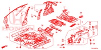 FLOOR/INNER PANELS  for Honda CIVIC 1.4 SE 5 Doors 6 speed manual 2014