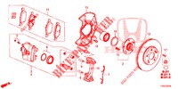 FRONT BRAKE  for Honda CIVIC 1.4 SE 5 Doors 6 speed manual 2014