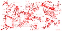 FRONT BULKHEAD/DASHBOARD  for Honda CIVIC 1.4 SE 5 Doors 6 speed manual 2014
