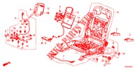 FRONT SEAT COMPONENTS (G.) (SIEGE REGLAGE MANUEL) for Honda CIVIC 1.4 SE 5 Doors 6 speed manual 2014