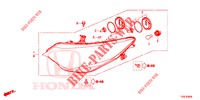 HEADLIGHT  for Honda CIVIC 1.4 SE 5 Doors 6 speed manual 2014