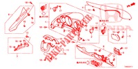 INSTRUMENT GARNISH (COTE DE CONDUCTEUR) (RH) for Honda CIVIC 1.4 SE 5 Doors 6 speed manual 2014