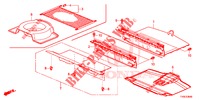 REAR FLOOR BOX  for Honda CIVIC 1.4 SE 5 Doors 6 speed manual 2014