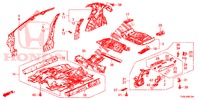 FLOOR/INNER PANELS  for Honda CIVIC 1.8 ES 5 Doors 6 speed manual 2014