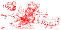 FRONT SEAT COMPONENTS (D.) (HAUTEUR MANUELLE) for Honda CIVIC 1.8 ES 5 Doors 6 speed manual 2014