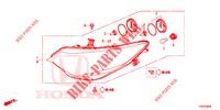 HEADLIGHT  for Honda CIVIC 1.8 ES 5 Doors 6 speed manual 2014